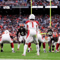 Arizona Cardinals running a play on offense