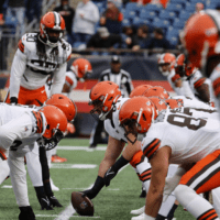 Cleveland Browns practicing