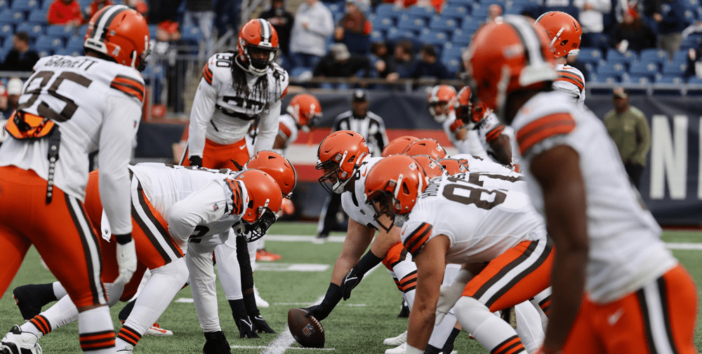 Cleveland Browns practicing