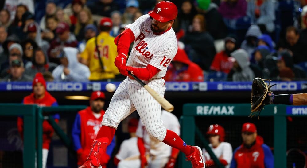 Kyle Schwarber of Phillies attempts to hit MLB player props - October 8, 2025