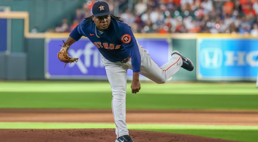 Framber Valdez of the Houston Astros