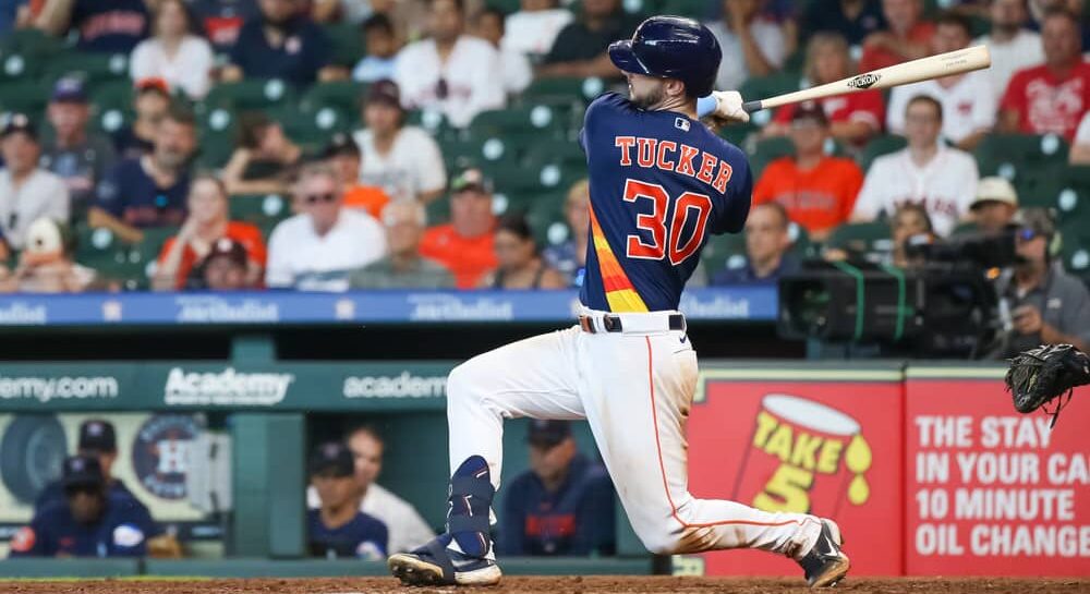 Kyle Tucker of Astros hits runs in home run prop bets