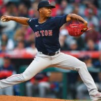 Brayan Bello of Red Sox records an out for pitcher props today