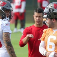 Baker Mayfield attempts to pass Monday Night Football player props October 21