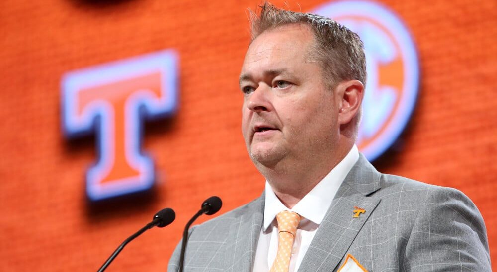 Tennessee Football coach Josh Heupel at SEC Media Day
