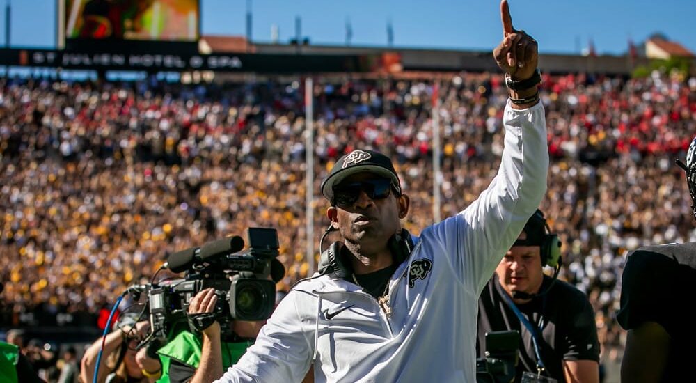 Colorado football head coach Deion Sanders