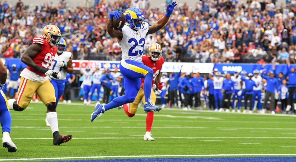 Kyren Williams attempts to be first touchdown scorer