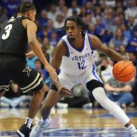 Antonio Reeves attempts to hit college basketball player props