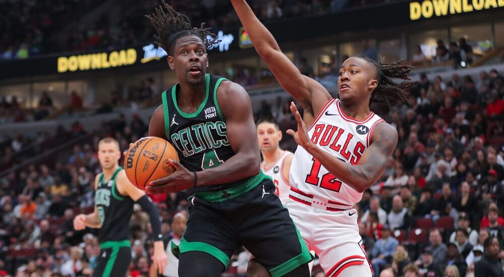 Jrue Holiday of the Boston Celtics NBA Player Props today