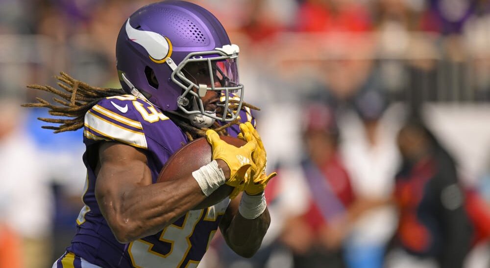 Aaron Jones of the Minnesota Vikings