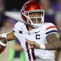 Quarterback Noah Fifita of the Arizona football team