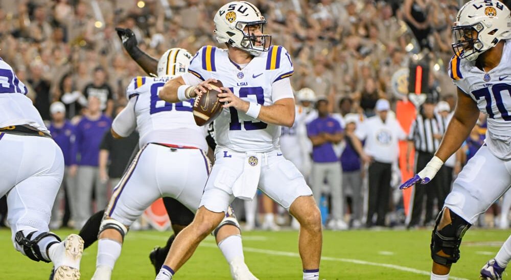 Garrett Nussmeier of the LSU Football team.
