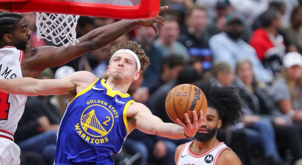 Brandin Podziemski attempts to hit NBA player props - April 30, 2025