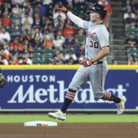 Kerry Carpenter attempts to hit a home run - August 25, 2025