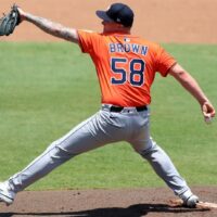 Hunter Brown of Astros attempts to get NRFI - August 19, 2025