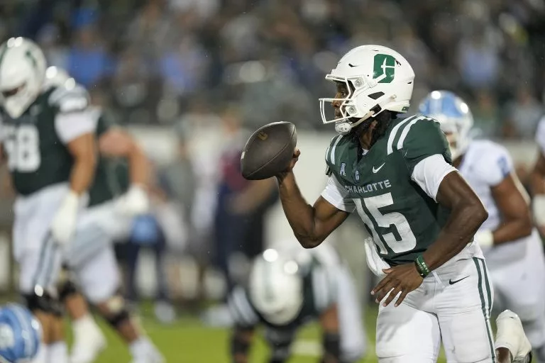 Conner Harrell looks to lead the 49ers over the Owls