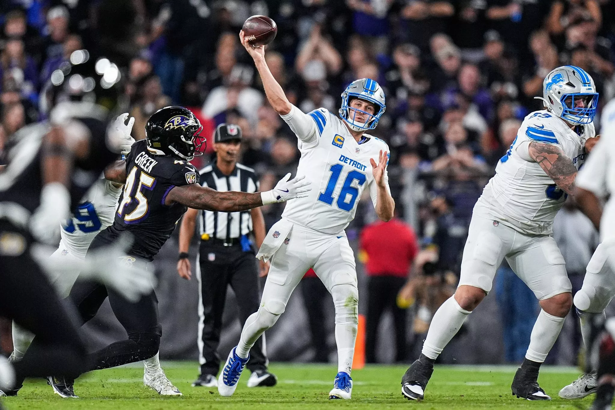 Jared Goff looks to lead the Lions over the Browns