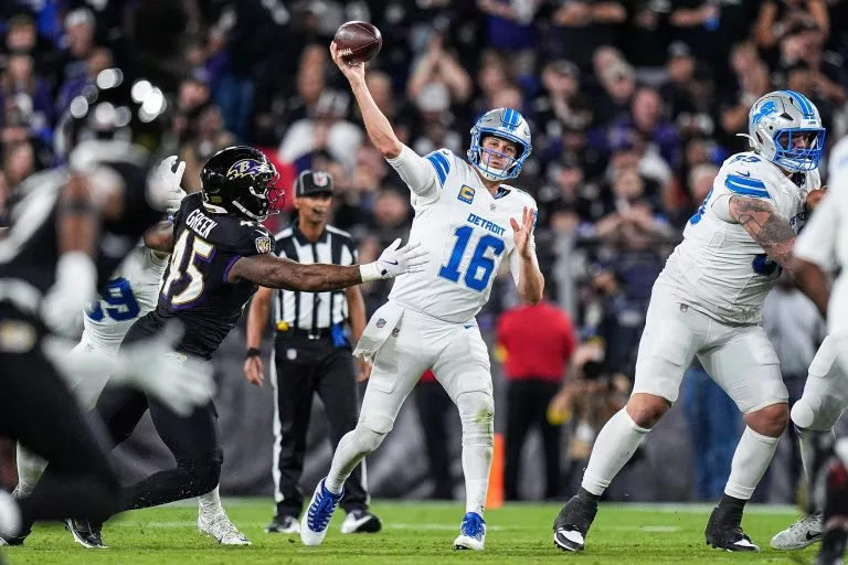Jared Goff looks to lead the Lions over the Browns