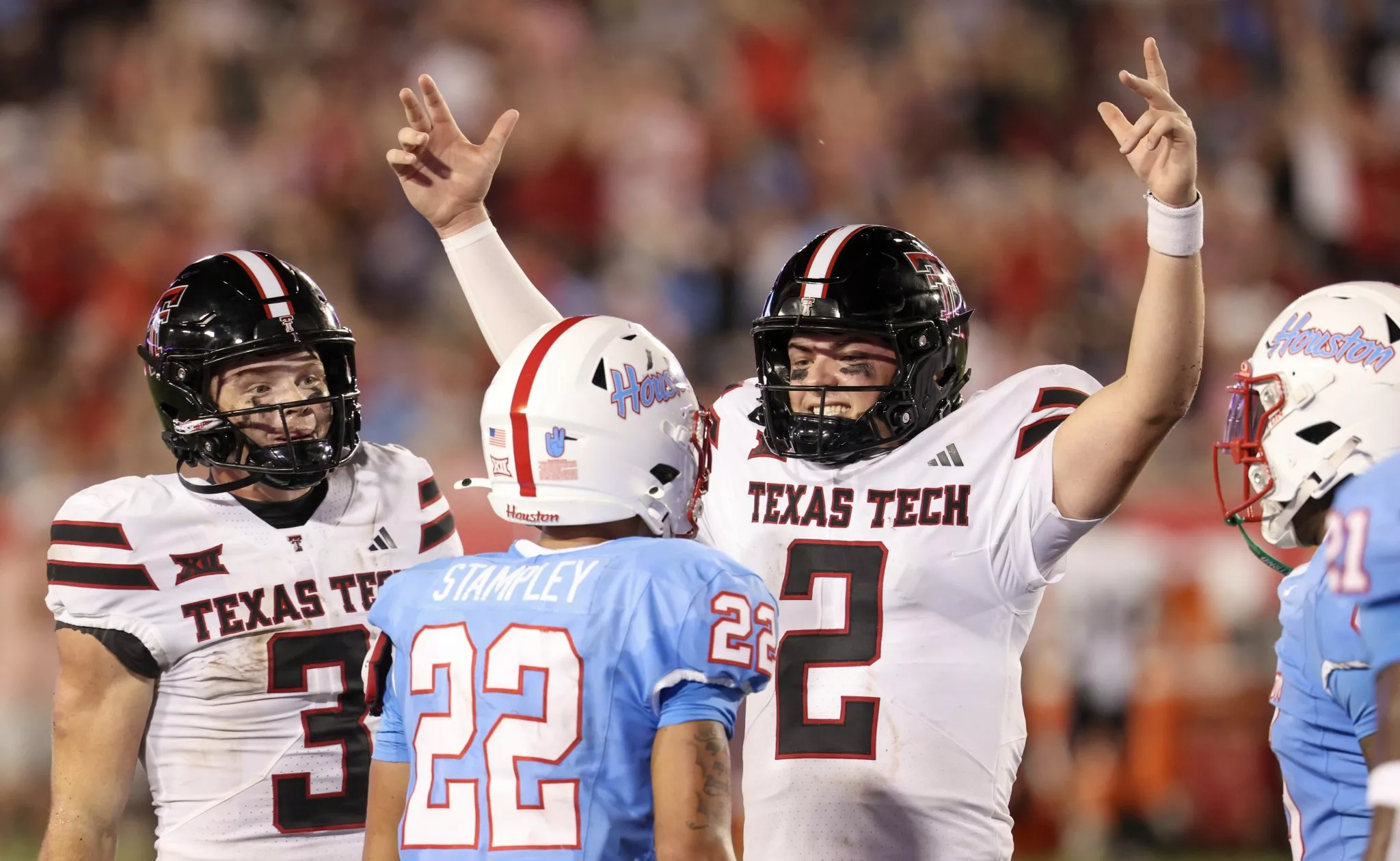Behren Morton looks to lead the Red Raiders over the Jayhawks
