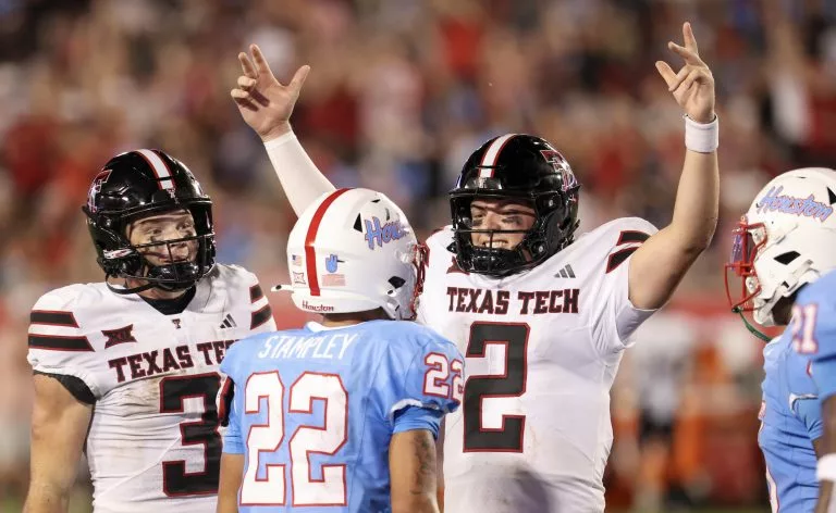 Behren Morton looks to lead the Red Raiders over the Jayhawks
