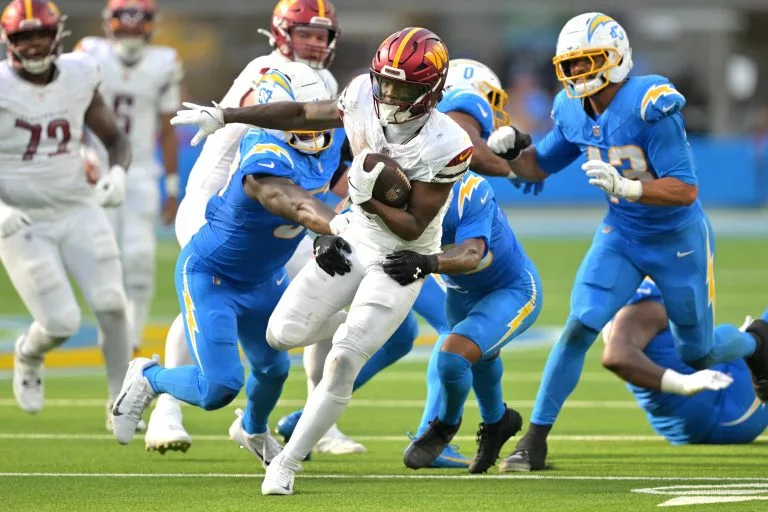 Jacory Croskey-Merritt looks to lead the Commanders over the Seahawks