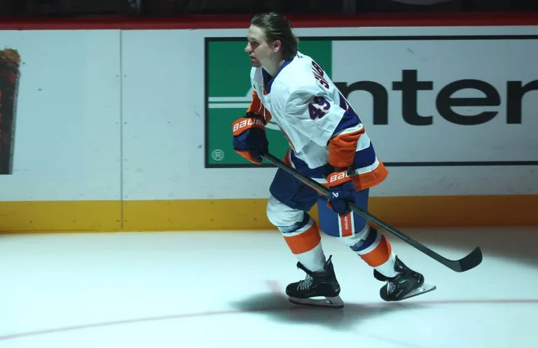 Max Shabanov looks to lead the Islanders over the Red Wings