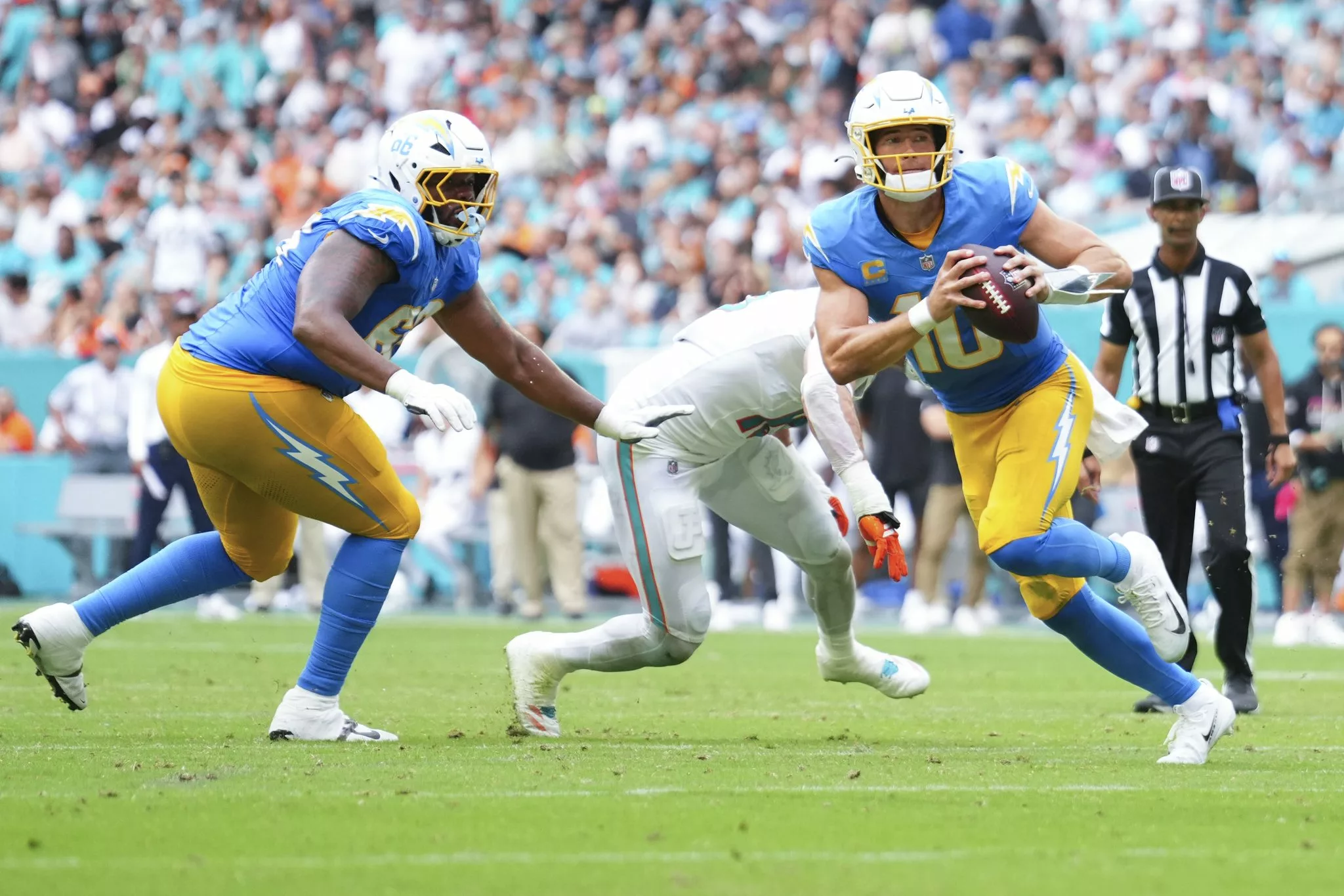 Justin Herbert looks to lead the Chargers over the Colts