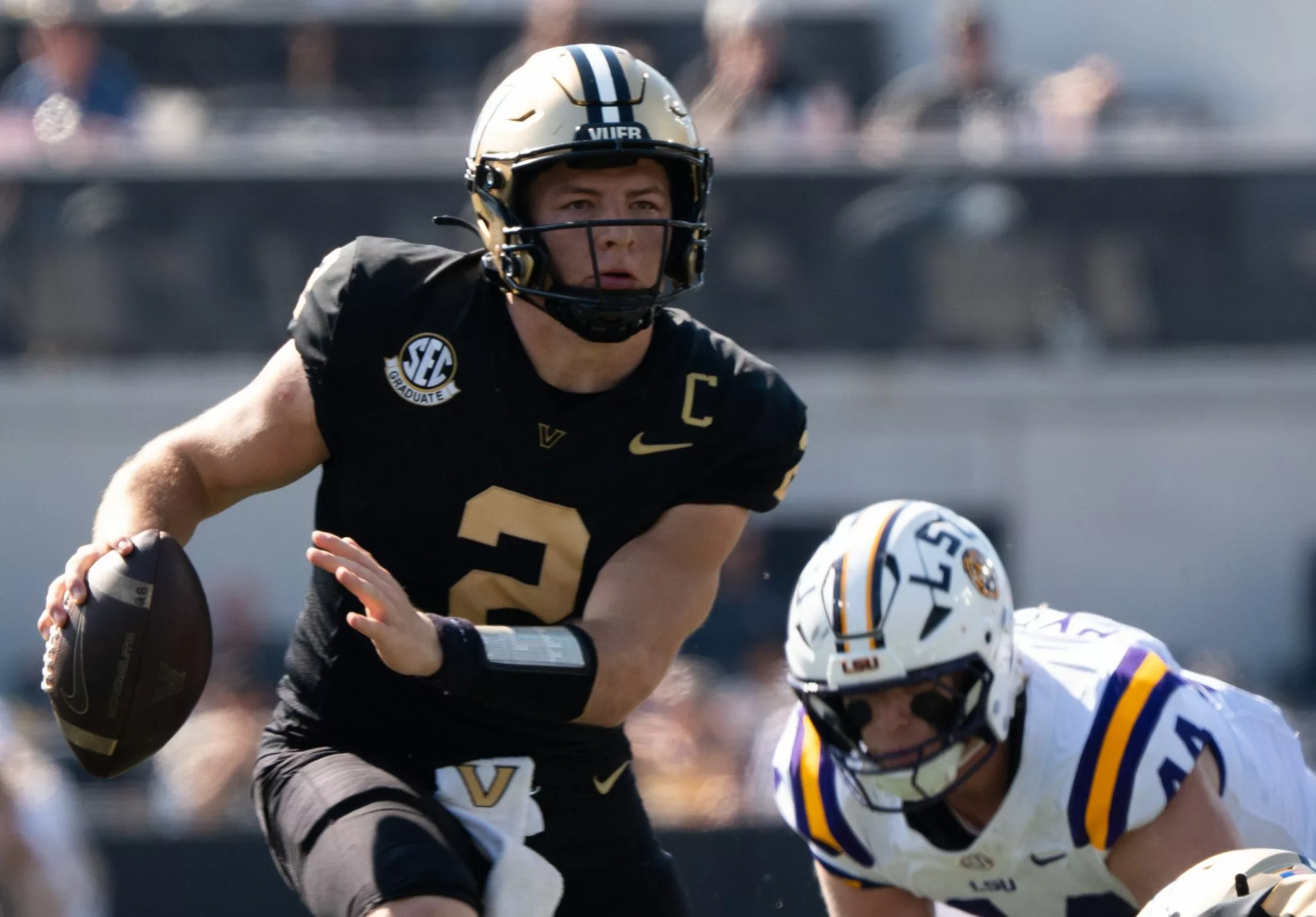 Diego Pavia looks to lead the Commodores over the Tigers