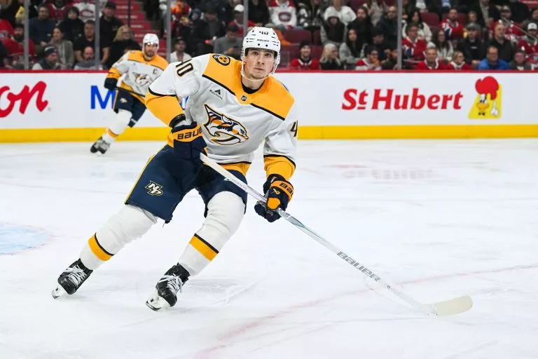 Fedor Svechkov looks to lead the Preds over the Stars