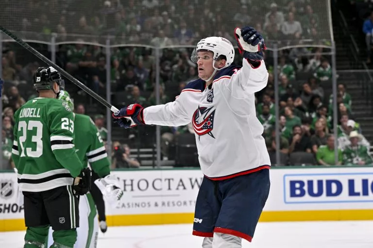 Dmitri Voronkov looks to lead the Blue Jackets over the Maple Leafs