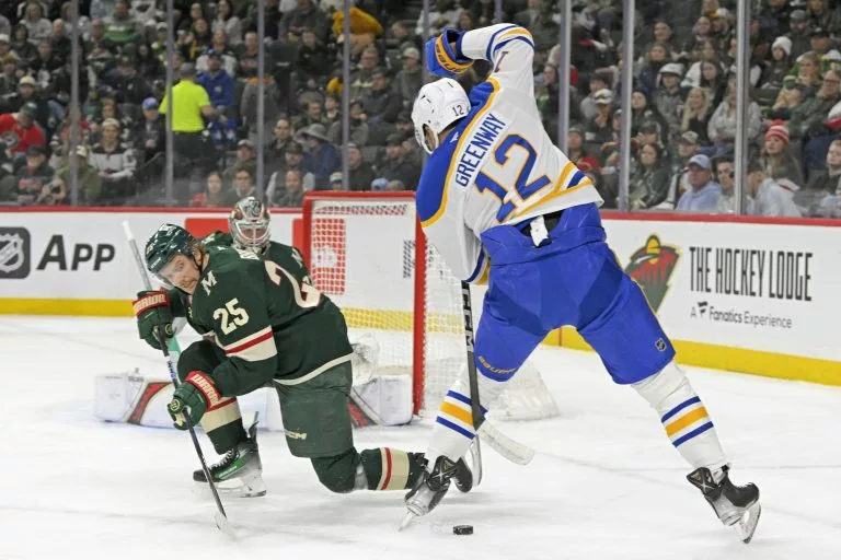 Jordan Greenway looks to lead the Sabres over the Mammoth