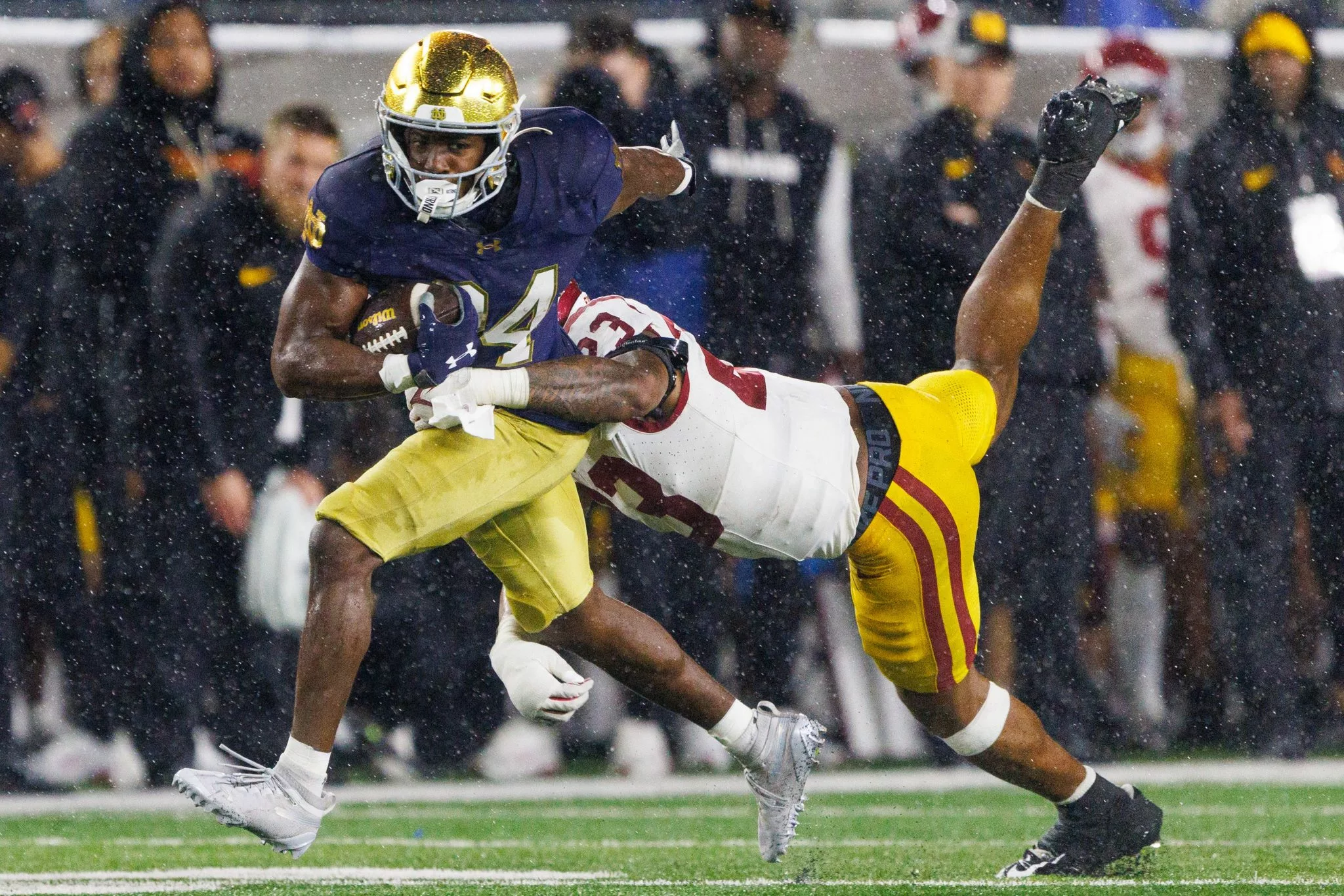 Jadarian Price looks to lead the Irish o ver the Midshipmen