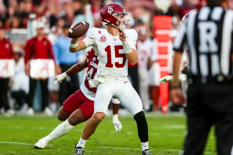 Ty Simpson looks to lead the Tide over the Tigers