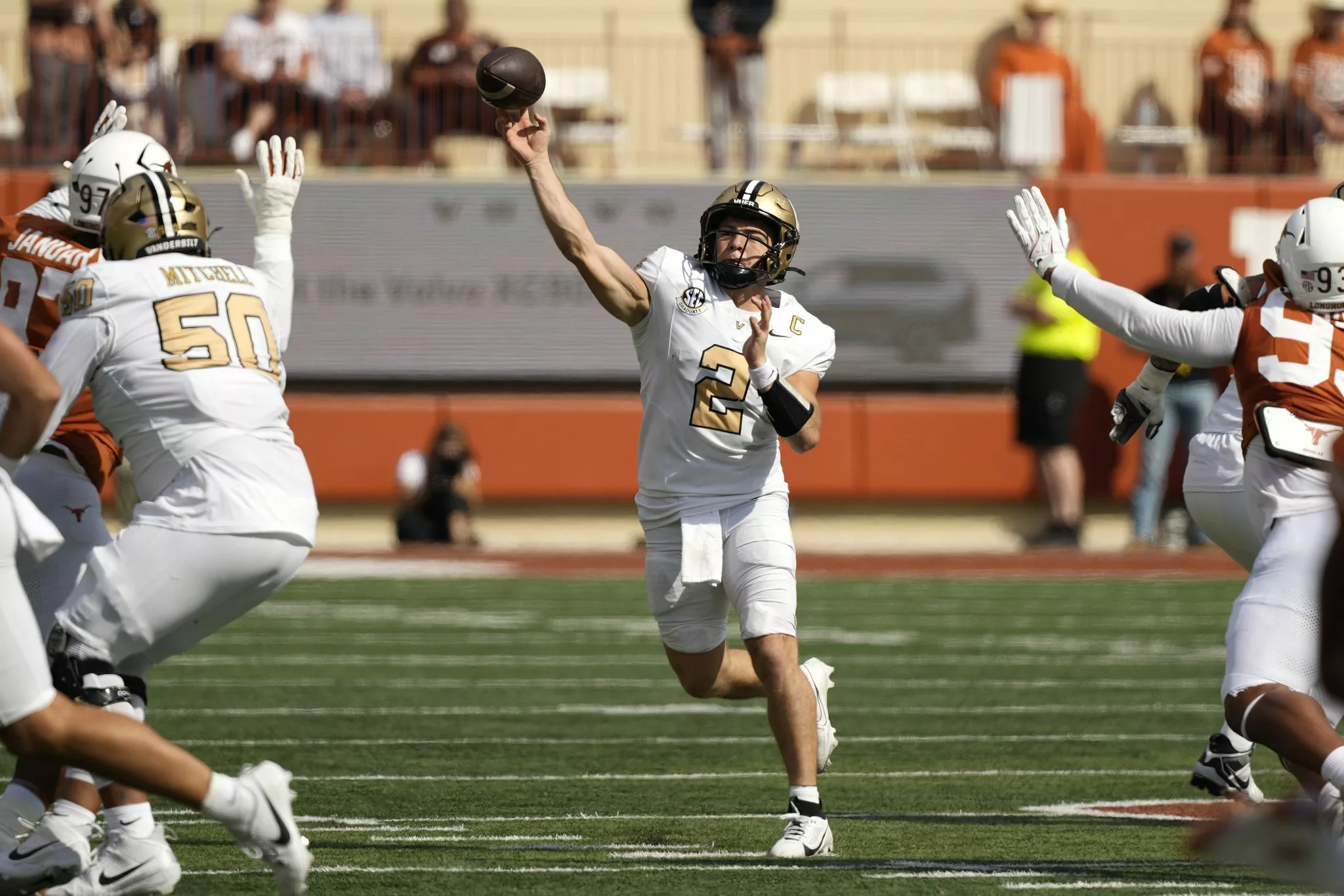 Diego Pavia looks to lead the Commodores over the Tigers