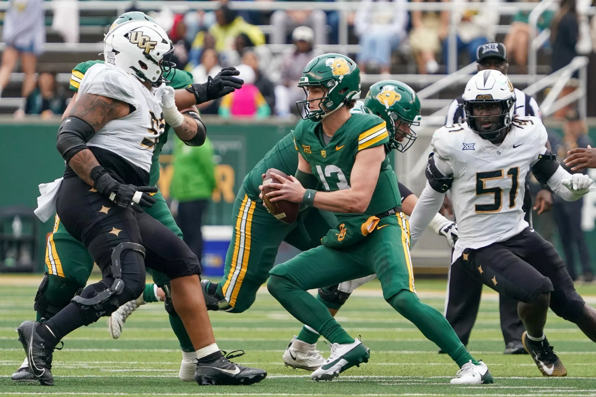 Sawyer Robertson looks to lead the Bears over the Utes