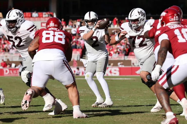 Blake Shapen looks to lead Mississippi State over Georgia