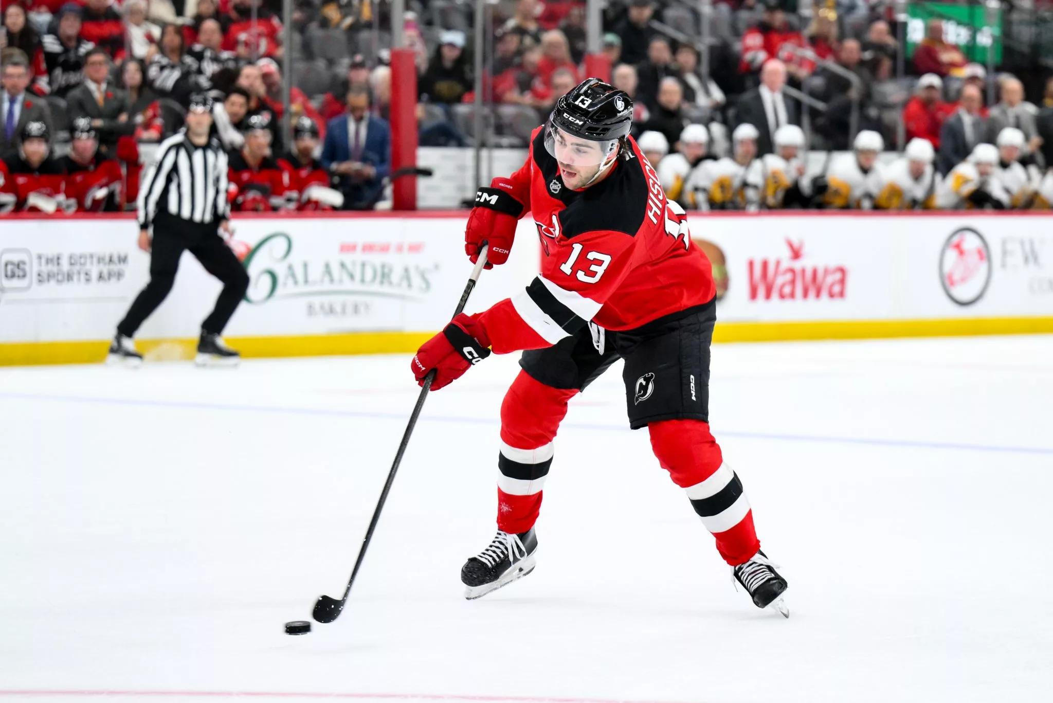 Nico Hischier looks to lead the Devils over the Islanders