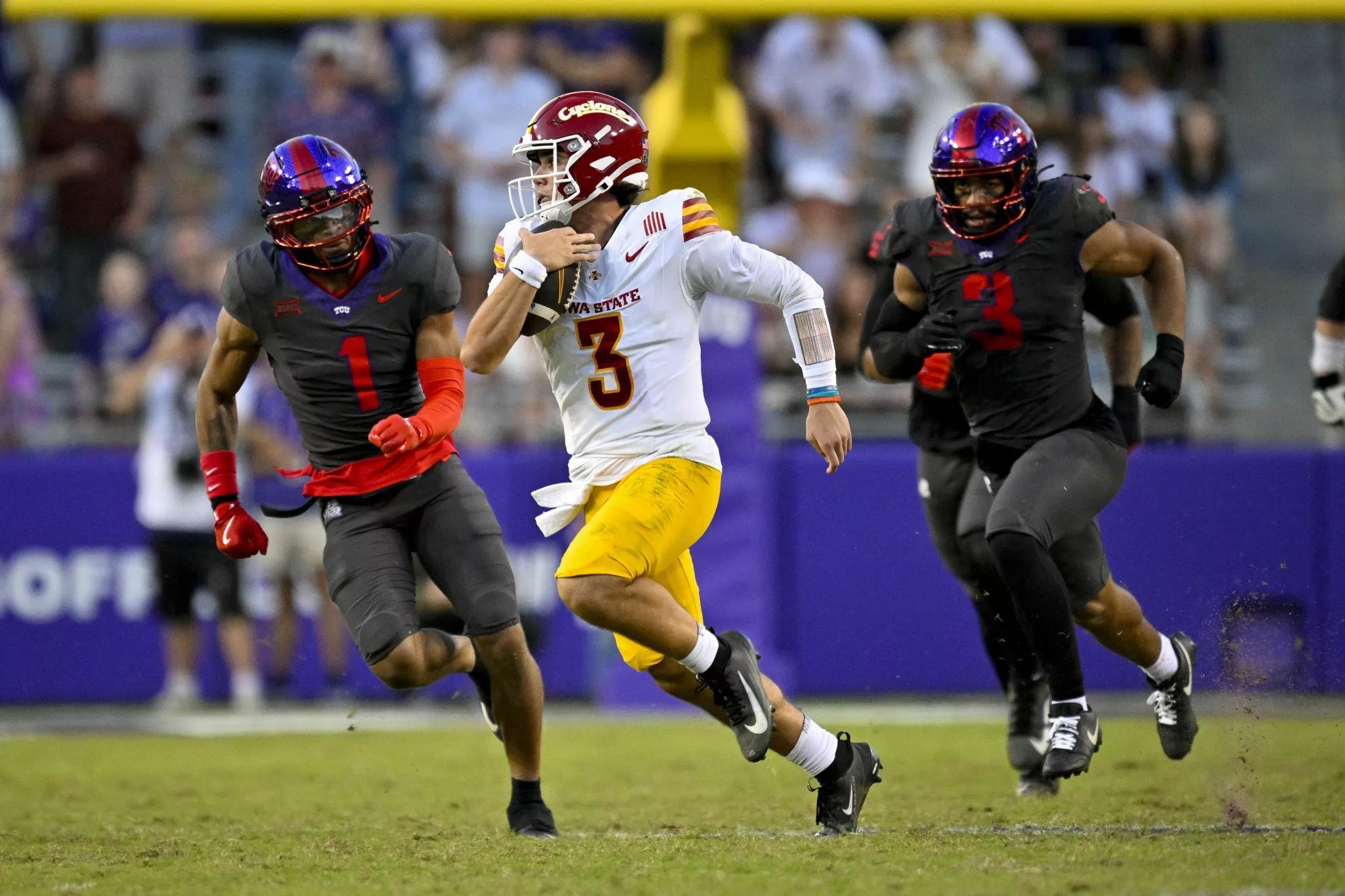 Rocco Becht looks to lead the Cyclones over the Jayhawks