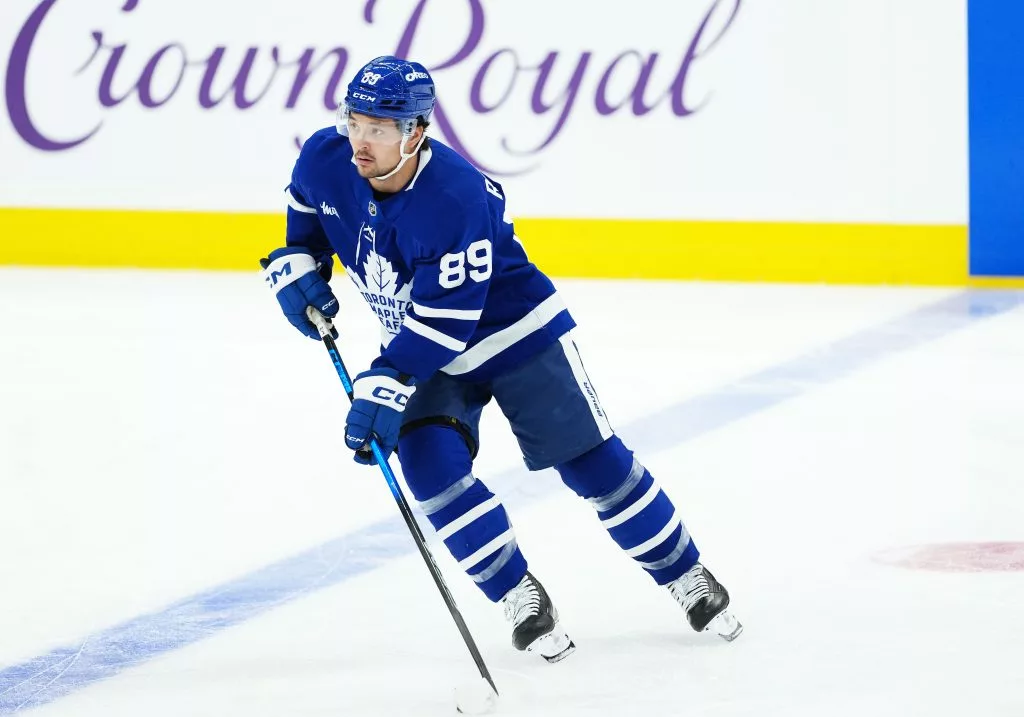 Nicholas Robertson looks to lead the Maple Leafs over the Blues