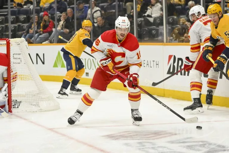 Morgan Frost looks to lead the Flames over the Wild
