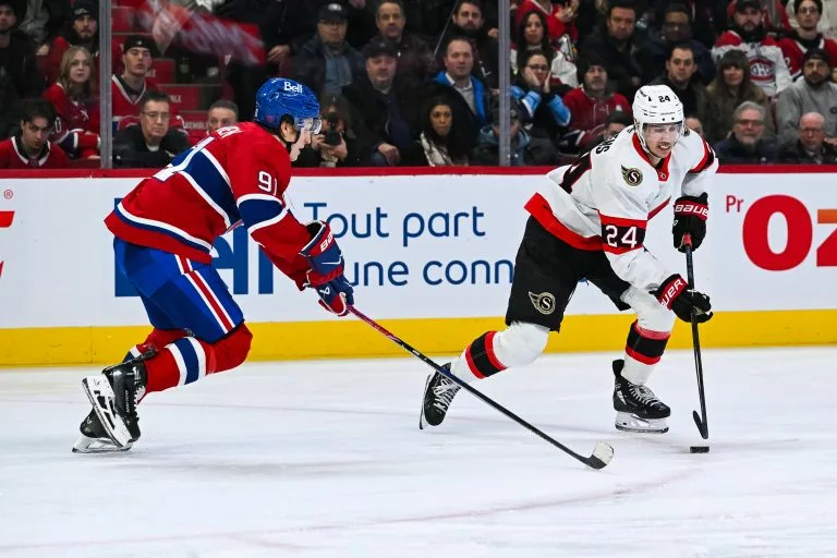 Oliver Kapanenl looks to lead the Canadiens over the Blues.