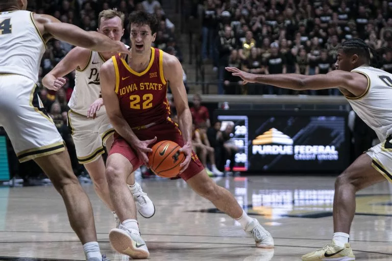 Milan Momcilovic looks to lead the Cyclones over the Hawkeyes